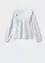 Blusa Mina Blanco Talla 14 Niñas Mango