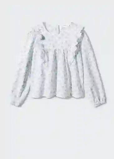 Blusa Mina Blanco Talla 14 Niñas Mango