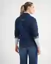 Chaqueta Azul Rivera Medio Talla XS 629F016 Esprit