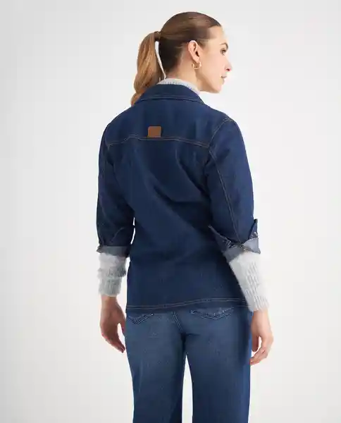 Chaqueta Azul Rivera Medio Talla XS 629F016 Esprit
