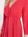 Vestido Mui Mujer Rojo Marte Oscuro Talla M Naf Naf