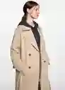 Saco Trench Trenchn Beige Talla 23 Niñas Mango