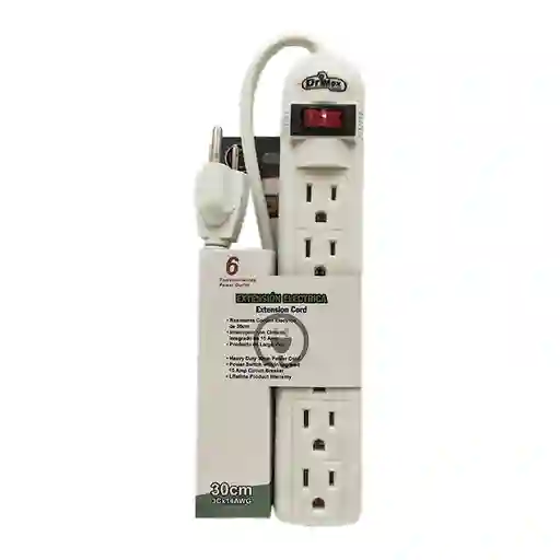 Drimex Toma Múltiple Con Cable 30 cm DX-C6S