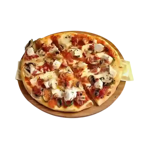 Pizza Pollo y Champiñones