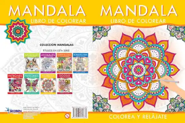 Sicoben Libro de Colorear Mándala