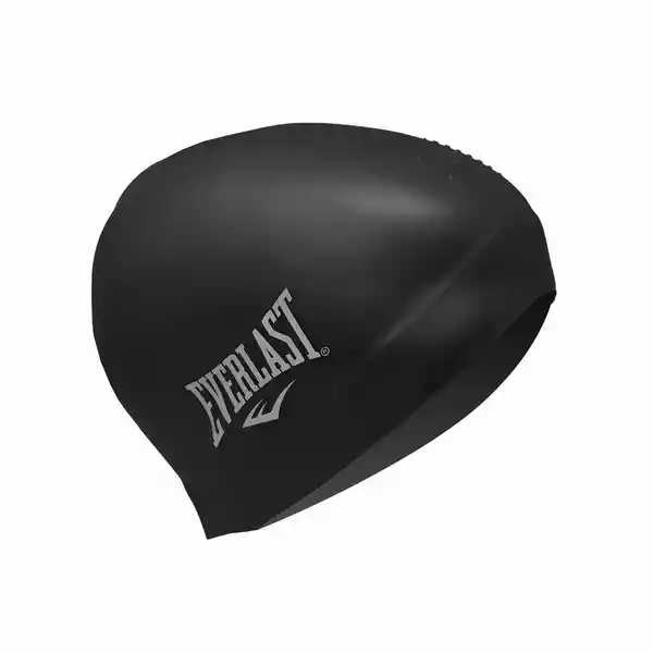 Gorra Natación Pelo Largo Silicón Negra Everlast