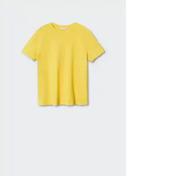 Camiseta Li-W Amarillo Talla S Mujer Mango