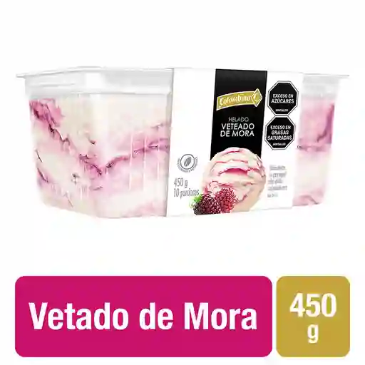 Colombina Helado Sabor a Veteado de Mora