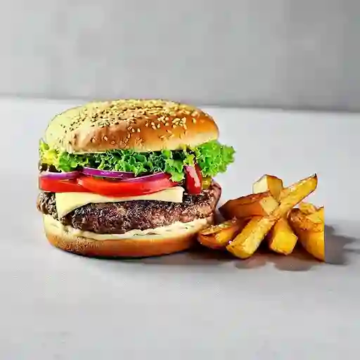 Combo Hamburguesa Doble Pollo Apanado