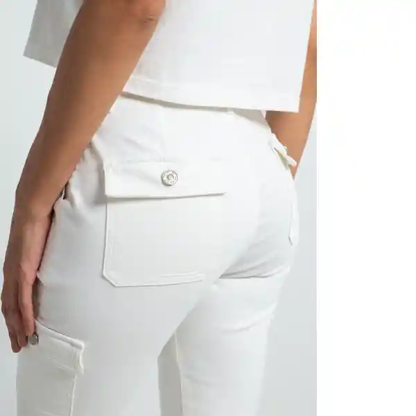 Pantalón Dominique Crudo Puro Claro Talla 8 032F336 Naf Naf