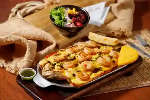 Trucha Gratinada con Camarones