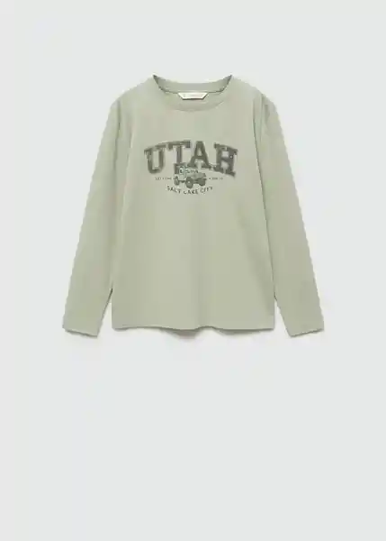 Camiseta Utah2 Verde Talla 06 Niños Mango