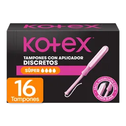 Kotex Tampón Super Con Aplicador 16 Und