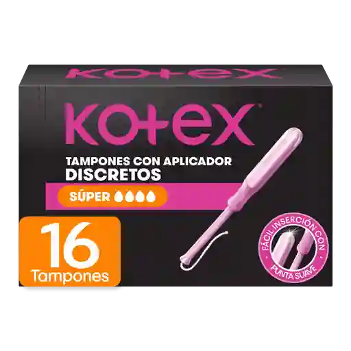 Kotex Tampón Super Con Aplicador 16 Und