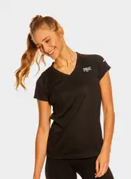 Everlast Camiseta Deportiva Corta Mujer Negro Talla S