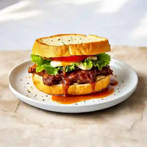 Sandwich Costilla Bbq