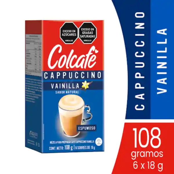 Cappuccino Colcafé vainilla x 6 sobres