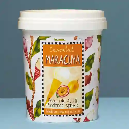 Medio Litro Helado de Maracuyá