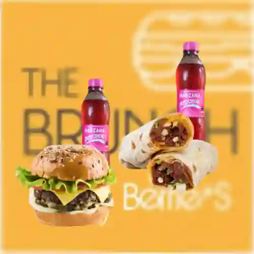 Promo Hamburguesa + Burrito + 2 Gaseosas