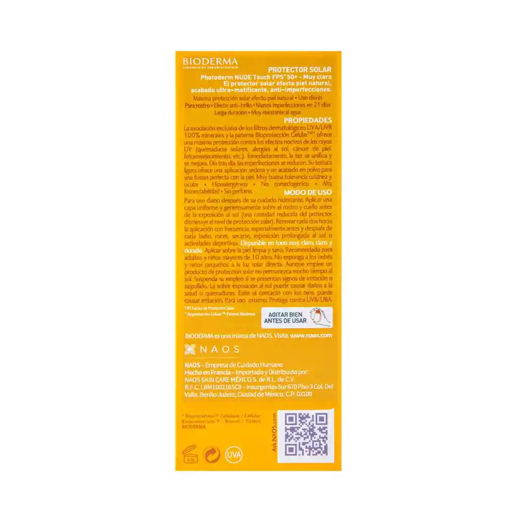 Bioderma Protector Solar Photoderm Nude Touch Spf 50+