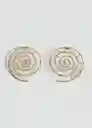 Pendientes Tesla Oro Talla 99 Mujer Mango