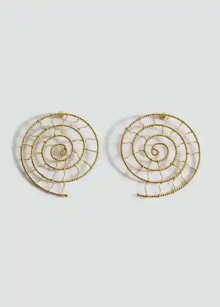 Pendientes Tesla Oro Talla 99 Mujer Mango