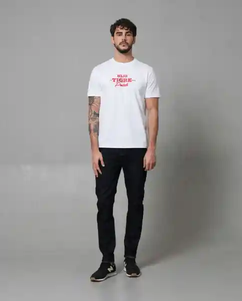 Camiseta Hombre Blanco XL 103G003_BLA110601 Rifle