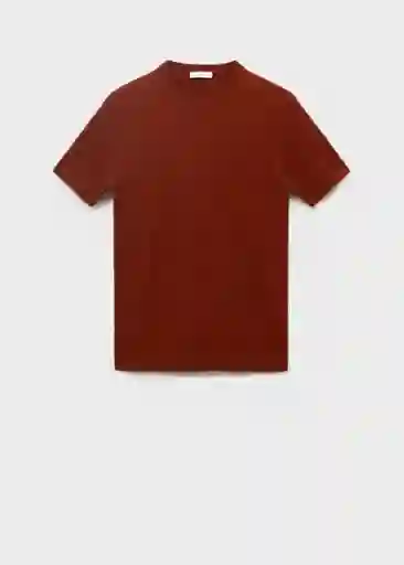 Camiseta Tricot Andrew Terracota Talla L Hombre Mango