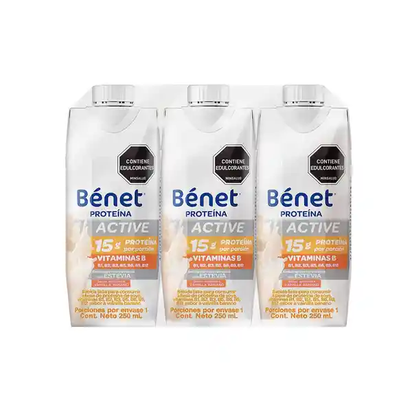 Benet Pack Bebida de Proteína Active Vainilla Banano