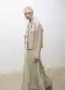 Abrigo Trench Stone Hielo Talla M Mujer Mango