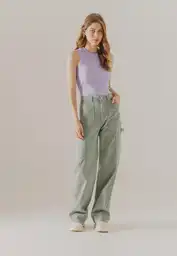 Pantalón Dama Verde Talla 10