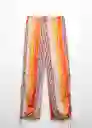 Pantalón Byron Naranja Talla XS Mujer Mango