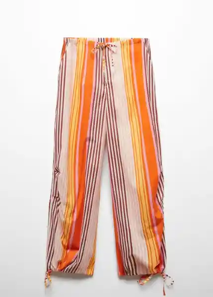 Pantalón Byron Naranja Talla XS Mujer Mango