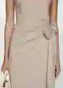 Vestido Lapi-h Beige Talla XS Mujer Mango