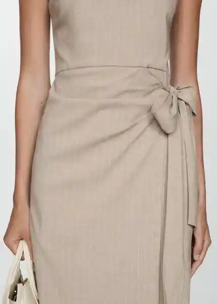 Vestido Lapi-h Beige Talla XS Mujer Mango