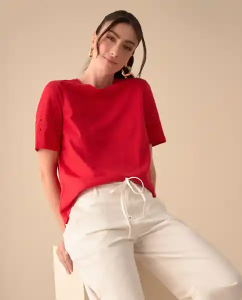 Camiseta Rojo Granada Oscuro Talla Talla XL 601G015 Esprit