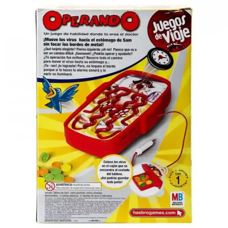 Juego Operando Hasbro Sku 192596. Sku 630509587827