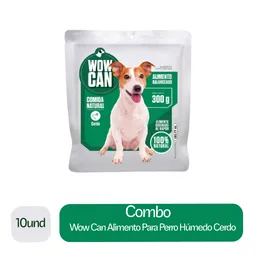 10 x Wow Can Alimento Para Perro Humedo Cerdo