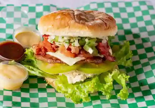 Hamburguesa Artesanal Picodegallo+guacam