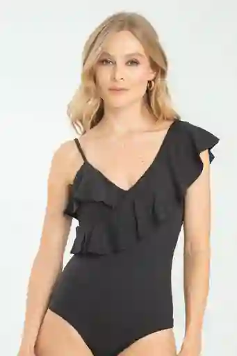 Body Asimetrico Bolero Color Negro Talla M Ragged