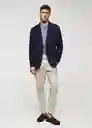 Blazer Americana Verner Color Navy Talla 50 Hombre Mango