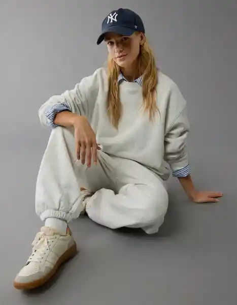 Buzo Mujer Gris Talla SMALL 2522006 American Eagle