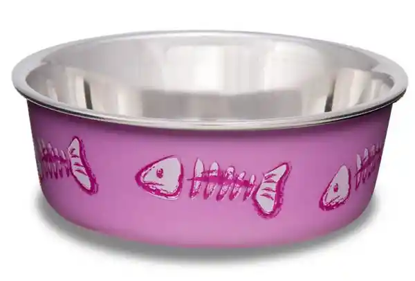 Loving Pets Comedor Comedero Gato Expression Pez Rosado