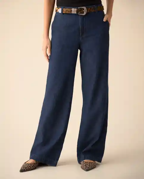 Jean Azul Prusia Oscuro Talla 6 171G000 Espirit