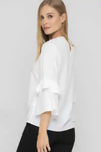 Blusa Audrina Color Blanco Crudo Talla XS Ragged