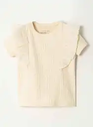 Camiseta Manga Corta Crema 814 Talla 18/24 Meses