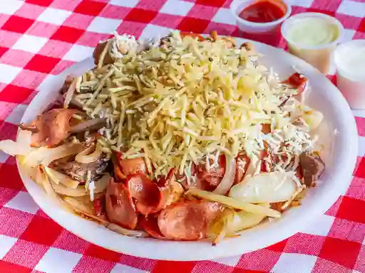 Salchipapas Mixta