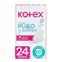 Toalla Higiénicas Kotex Puro y Natural 24 Und