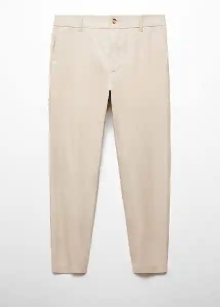 Pantalón Sail Piedra Talla 46 Hombre Mango