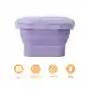 Contenedor Alimento Plegable Silicona Púrpura 800 mL Miniso